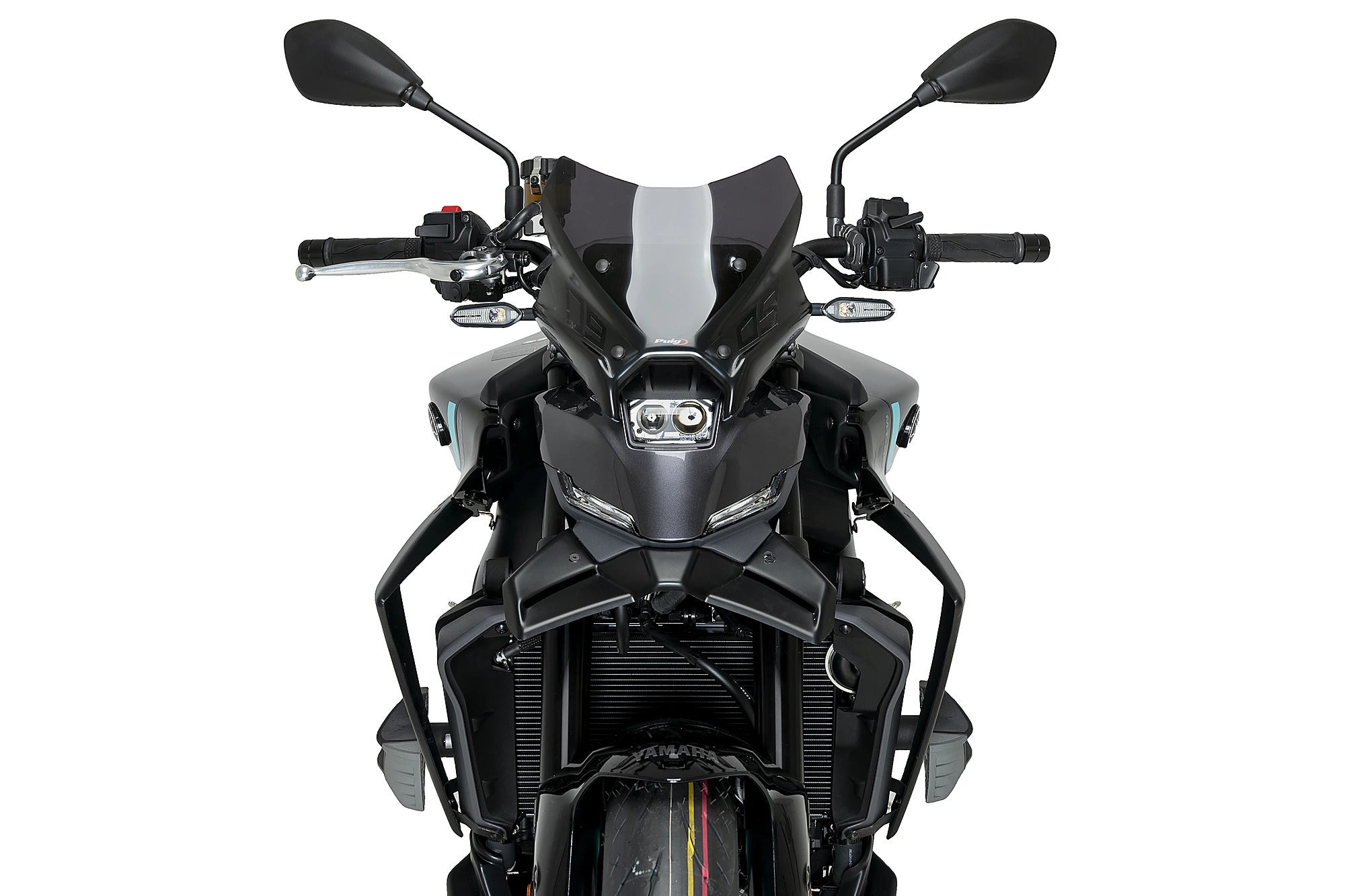 Puig 22079J ダウンフォースフロントスポイラー マットブラック YAMAHA Puig 22079J ダウンフォースフロントスポイラー マットブラック YAMAHA