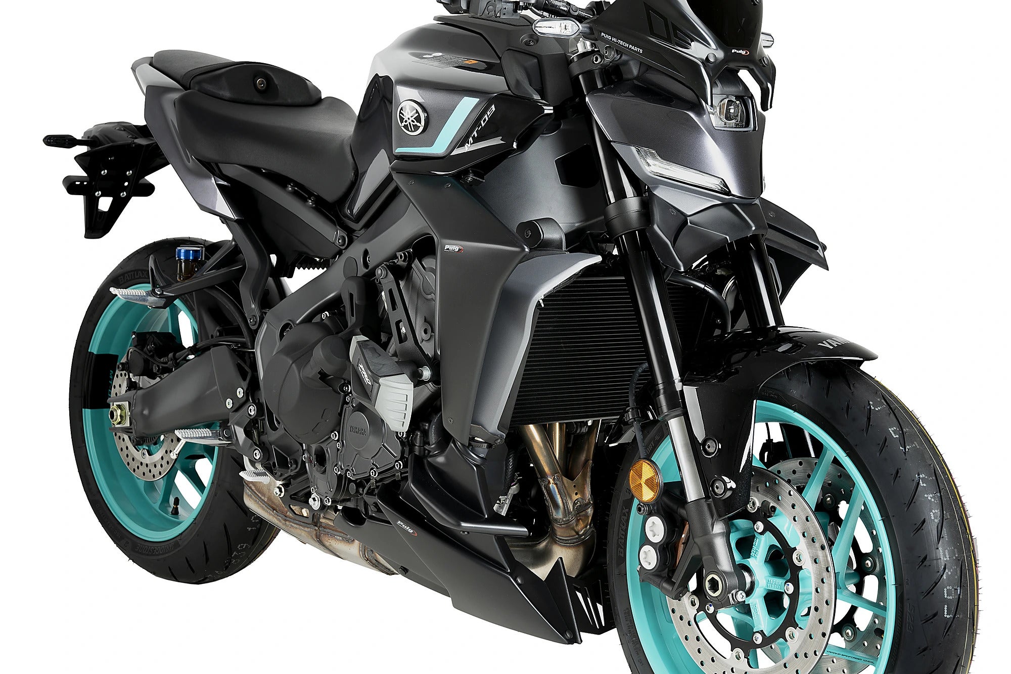 Puig 22079J ダウンフォースフロントスポイラー マットブラック YAMAHA