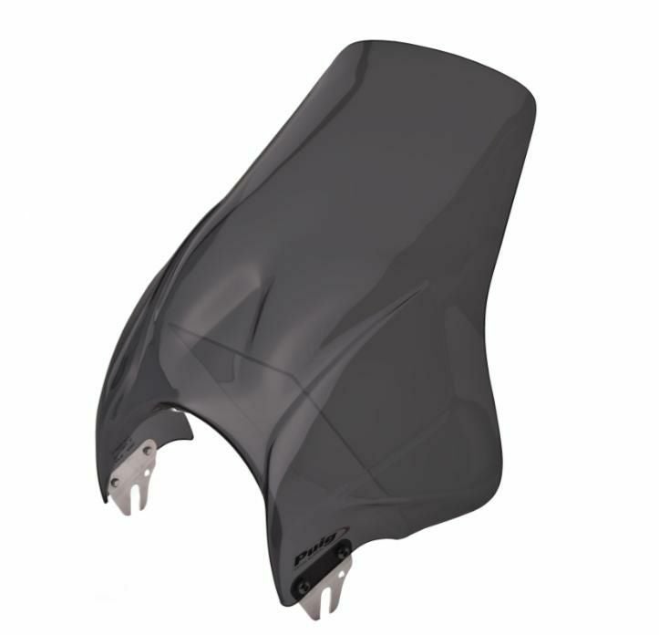 PUIG ヘッドライトマウント型汎用スクリーン Plus ダークスモーク