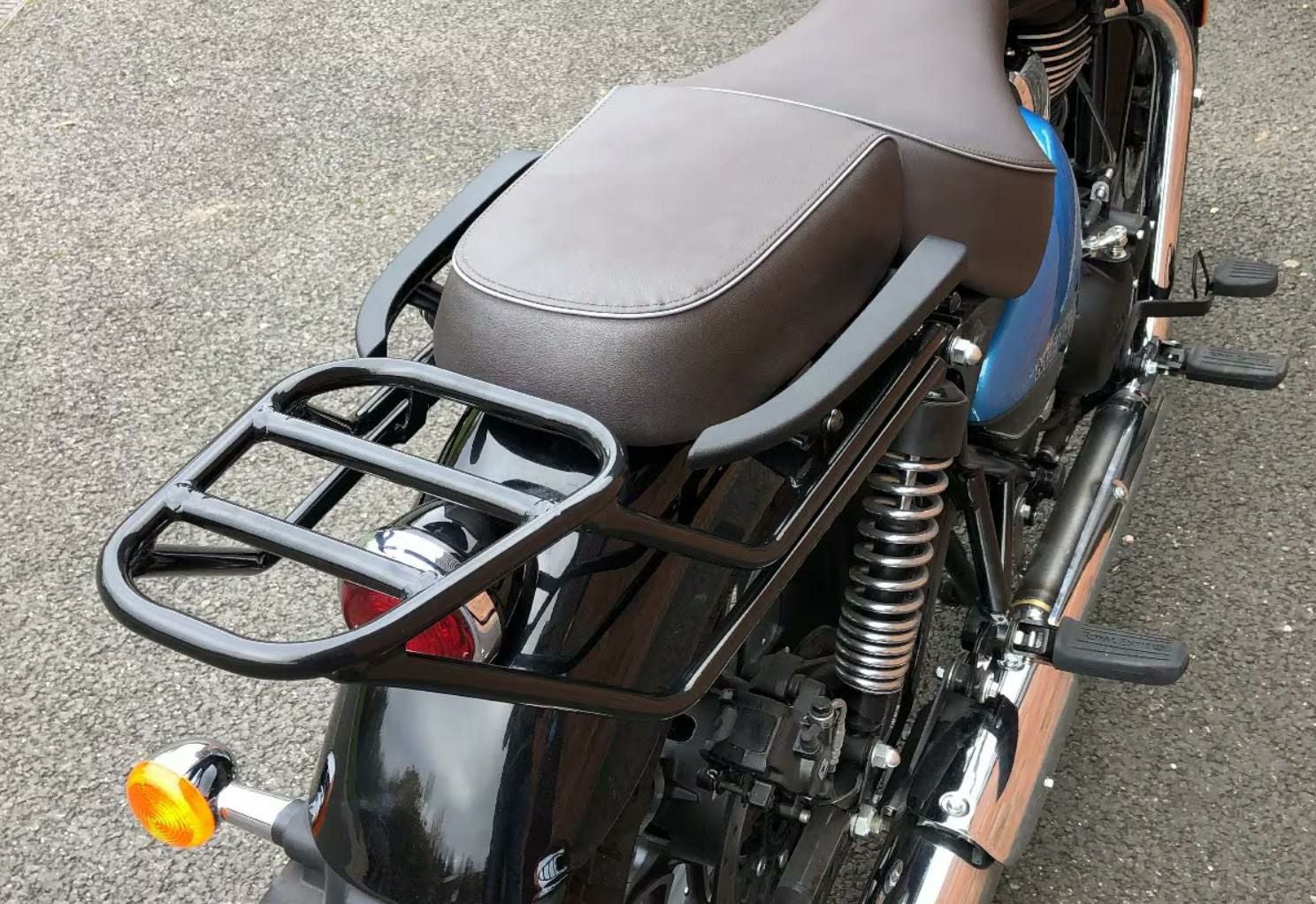 ロイヤルエンフィールドメテオ350 リアキャリア ブラック Hitchcocks