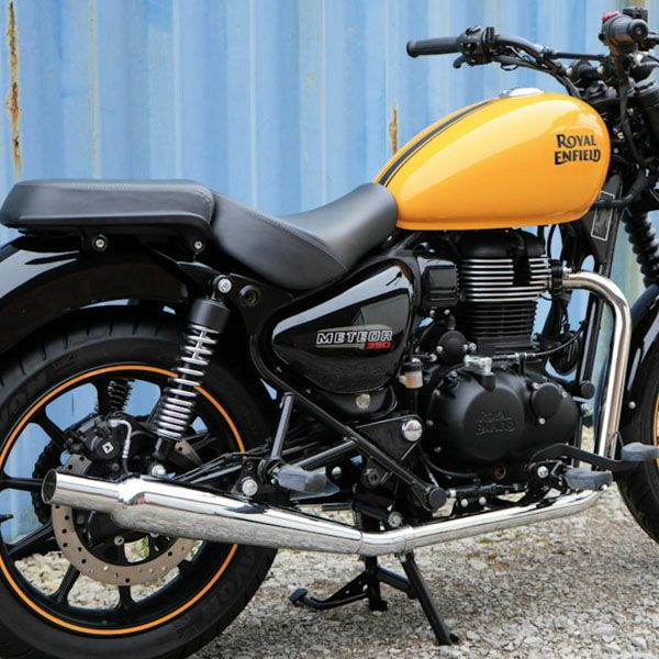 ロイヤルエンフィールドメテオ350 フルエキゾースト ゴールドスタースタイル クローム Hitchcoks Motorcycle_1