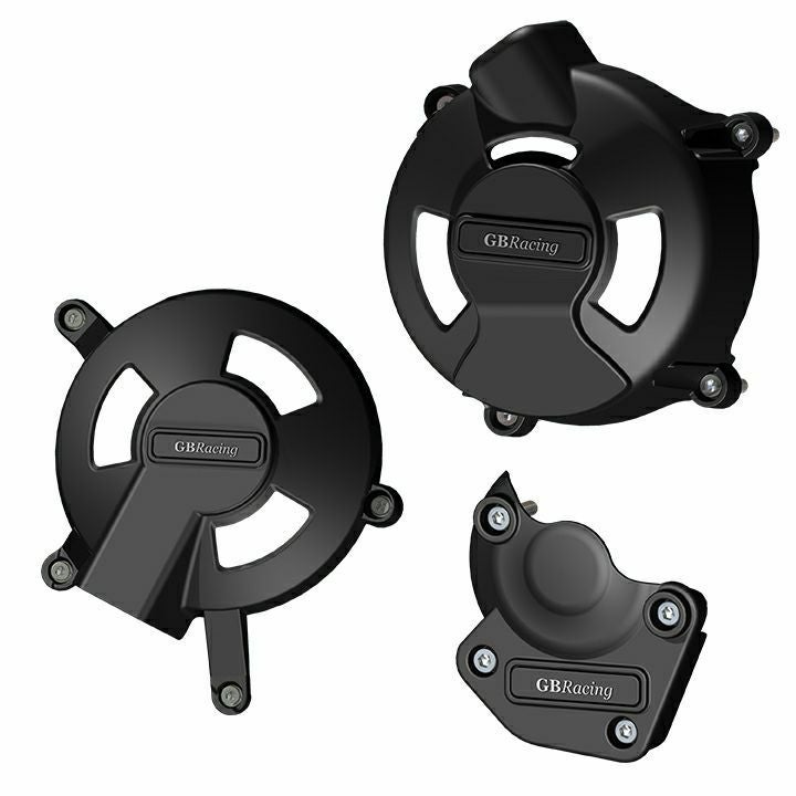 w*r様 TRIUMPH エンジンカバーセット ブラック GBRacing エンジンカバーセット TRIUMPH デイトナ675 06-10/ストリート