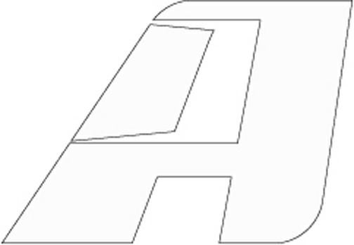 AltRider Aロゴ デカール 1.5インチ ホワイト_1