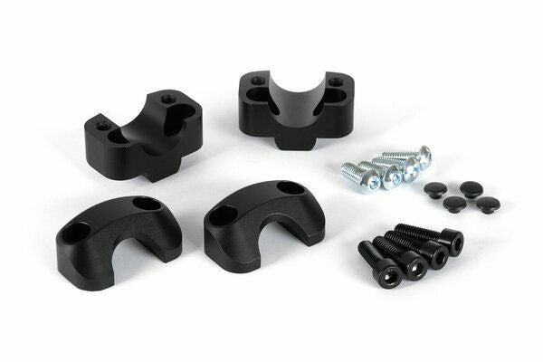 SW-MOTECH バーコンバーター(22mmから28mmへ) 高さ 20mmアップ ブラック 汎用 | LEH.00.039.160/B_1