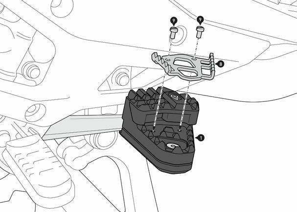 SW-MOTECH ブレーキペダルエクステンション BMW R1300GS (23-) / R1300GS Triple Black (23-) | FBE.07.975.10000/B_1