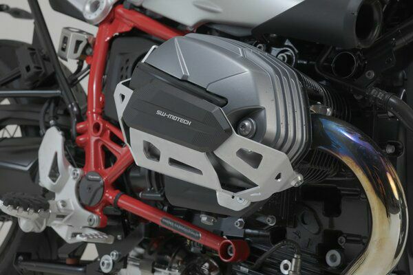 SW-MOTECH シリンダーガード シルバー/ブラック BMW R nineT / R nineT Pure / R nineT スクランブラー / R nineT Urban G/S (20-) | MSS.07.653.10000/S_1
