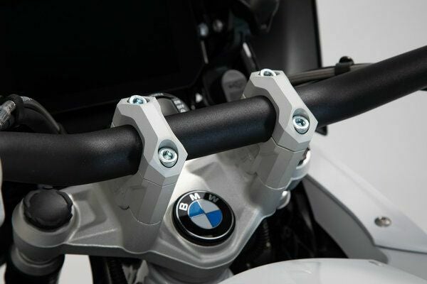 SW-MOTECH 32mmハンドルバー専用アルミ製バーライザー(高さ 40mm) シルバー BMW R1200GS LC/ADVENTURE / R1250GS/ADVENTURE | LEH.07.039.12401/S_1