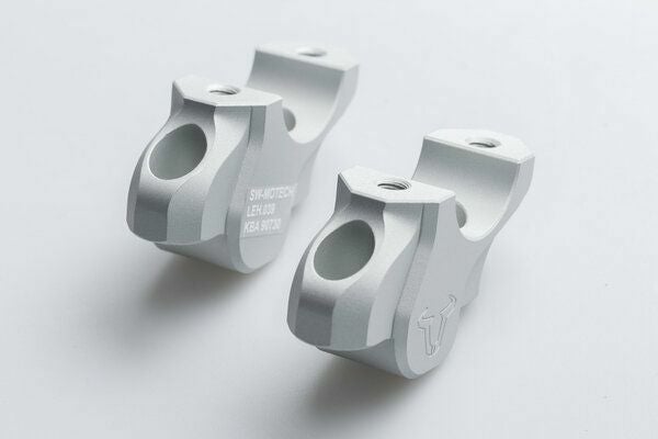 SW-MOTECH アルミ製バーバック(高さ 32mm / 25mmバック) シルバー BMW R1200GS LC/ADVENTURE / R1250GS/ADVENTURE / S1000XR | LEH.07.039.12601/S_1
