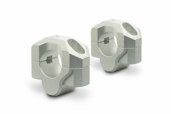 SW-MOTECH 28mmハンドルバー専用アルミ製バーライザー(高さ 20mm) シルバー 汎用 | LEH.00.039.20201/S_1