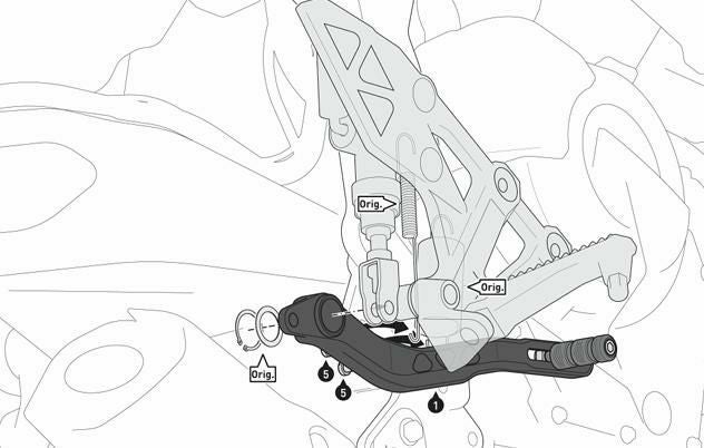 SW-MOTECH アジャスタブルブレーキペダル Suzuki GSX-8S (22-) | FBL.05.846.10000_1