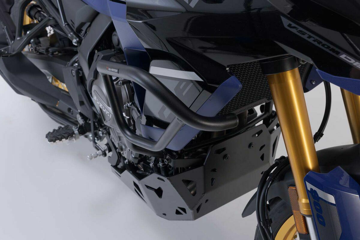 決算SALE】SW-MOTECH クラッシュバー ブラック Suzuki Vストローム