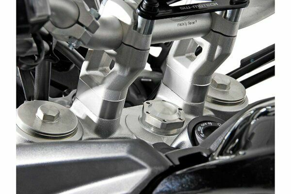 SW-MOTECH アルミ製バーライザー(高さ 20mm) シルバー TRIUMPH TIGER 800 / TIGER 900 / TIGER 1200/EXPLORER | LEH.11.039.10000/S_1