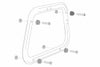 SW-MOTECH AERO ABS サイドケース装着用アダプター EVOサイドキャリア専用 | KFT.00.152.22500/B_1