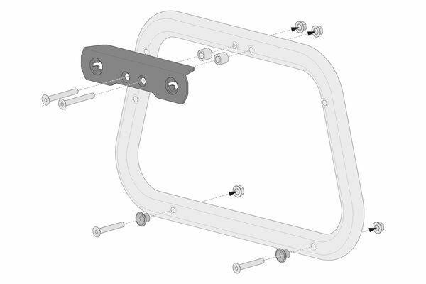 SW-MOTECH EVO/PRO サイドキャリア GIVI TREKKER DOLOMITIアダプター KFT.00.152.22800/B_2