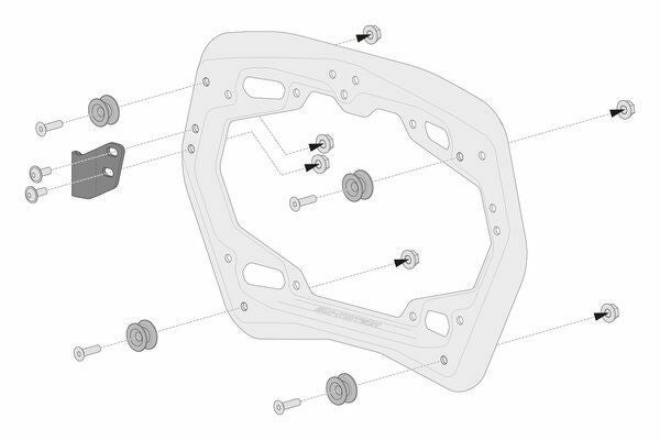 SW-MOTECH PROサイドキャリア TRAX/NANUK ハードケースアダプター KFT.00.152.35100_2
