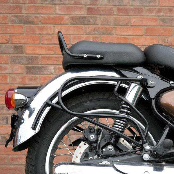 ロイヤルエンフィールド クラシック350 ブリット350 サイドバッグサポート ブラック  Hitchcoks Motorcycle_1