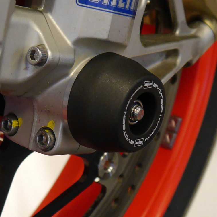 Aprilia RS457 / RSV4 / TUONO フロントアクスルスライダー(スピンドルボビン) Evotech Performance_2