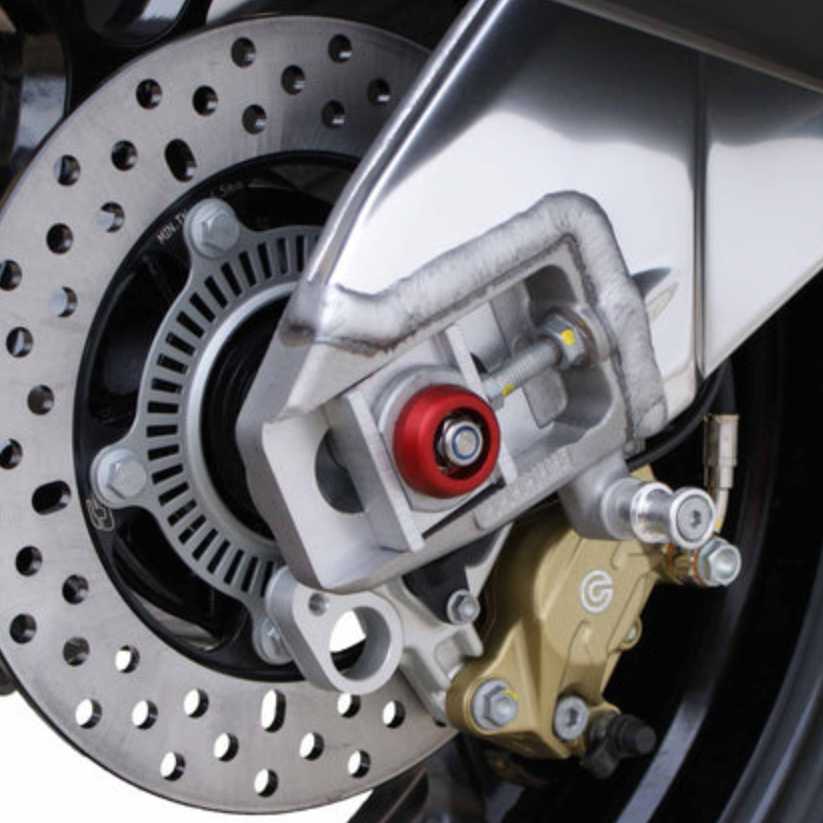 Aprilia トゥオーノV4 / RSV4 リアアクスルスライダー(スピンドルボビン) Evotech Performance_3
