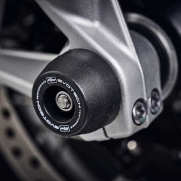 BMW F900R/XR / R1300R/RS フロントアクスルスライダー(スピンドルボビン) Evotech Performance_4