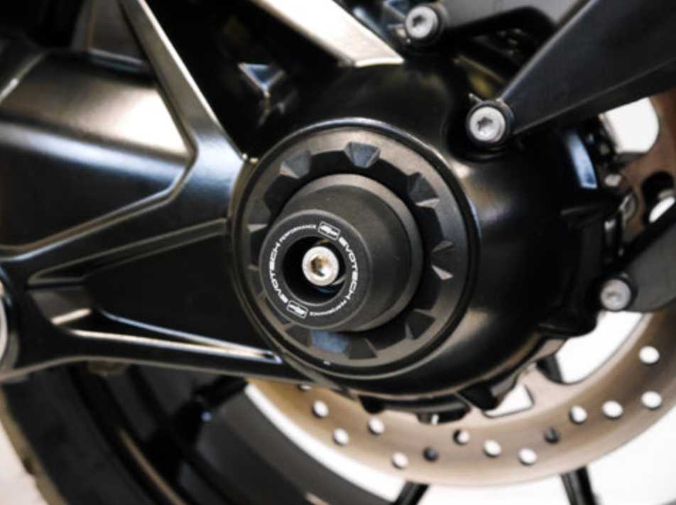 BMW R1200R/RS / R1250R/RS アクスルスライダー(スピンドルボビン)キット Evotech Performance_3