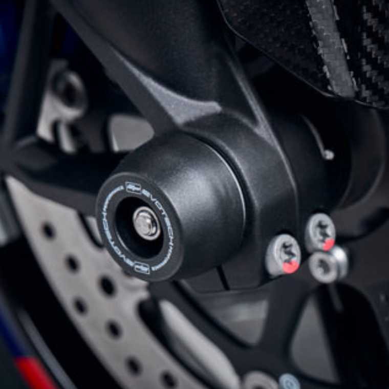 BMW S1000R/RR/XR / M1000R/RR/XR フロントアクスルスライダー(スピンドルボビン) Evotech Performance_2