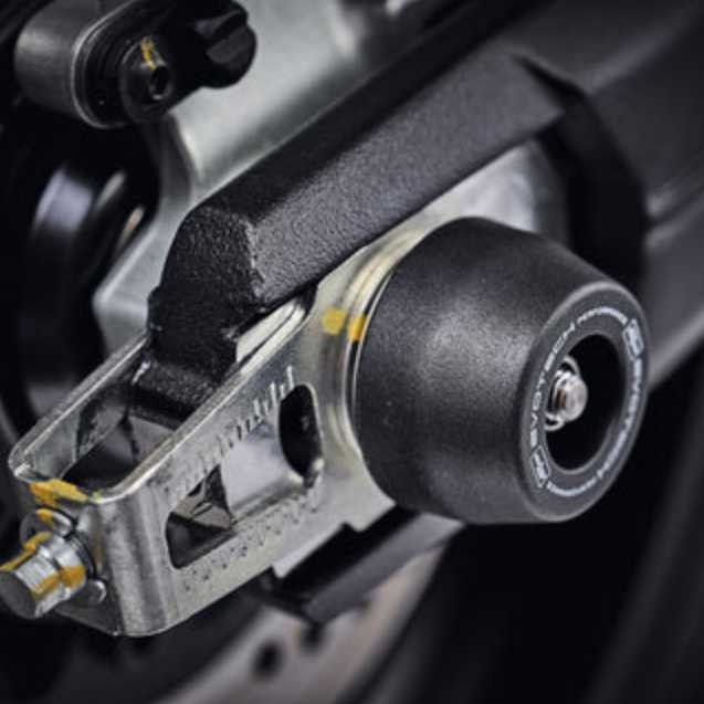 Ducati モンスター 797 (17-20) アクスルスライダー(スピンドルボビン)キット Evotech Performance_1