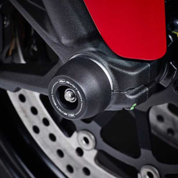 Ducati スクランブラー シリーズ フロントアクスルスライダー(スピンドルボビン) / パッドドックスタンドボビン キット Evotech Performance_5