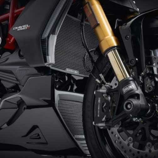 ディアベル用MOTO CORSE TITANIUM ラジエーターガード MotoCorse