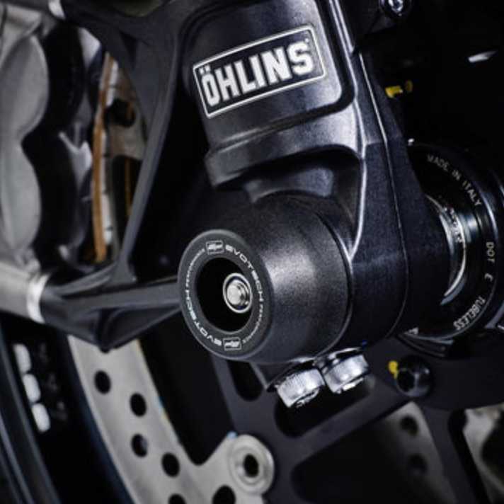 DUCATI ハイパーモタード821/1100 / モンスター 796/1100/S4RS アクスルスライダー(スピンドルボビン)キット Evotech Performance_5