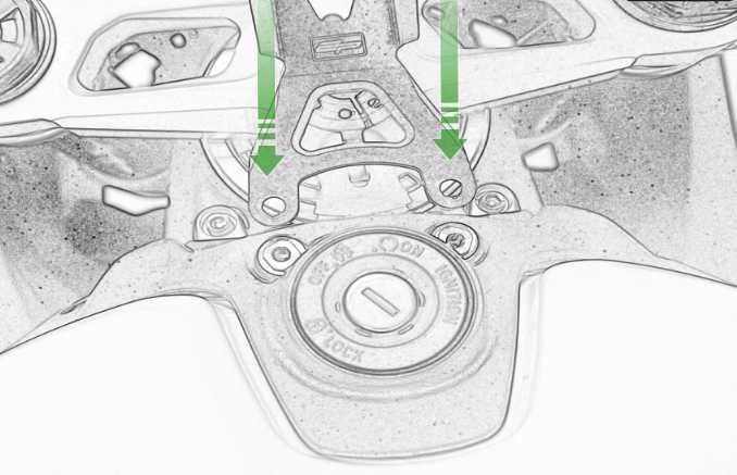 Ducati パニガーレ イグニッションスイッチカバーパネル装着型TomTom対応ナビマウント Evotech Performance_2