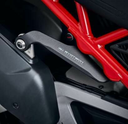 DUCABIKE クリアクラッチカバー ブラック/レッド DUCATI ムルティ