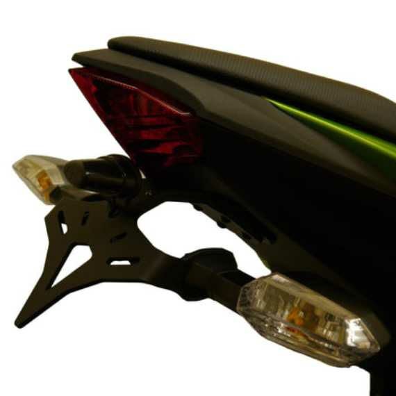 Kawasaki Ninja125/250 / Z125/250 ナンバープレートホルダー Evotech Performance_1