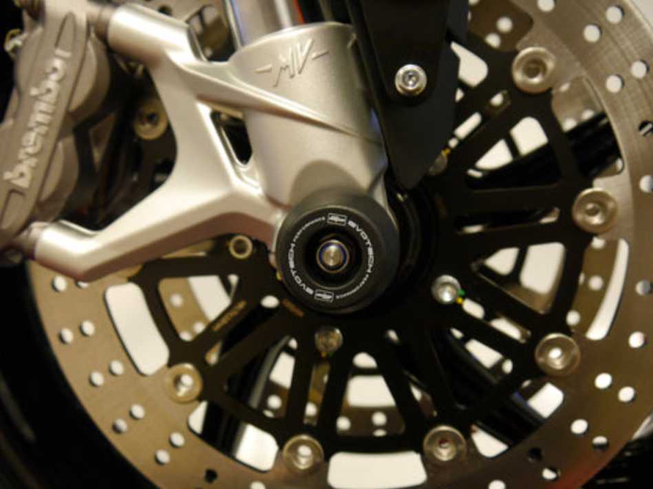 MV Agusta ブルターレ800 /ドラッグスター等 アクスルスライダー(スピンドルボビン)キット Evotech Performance_2