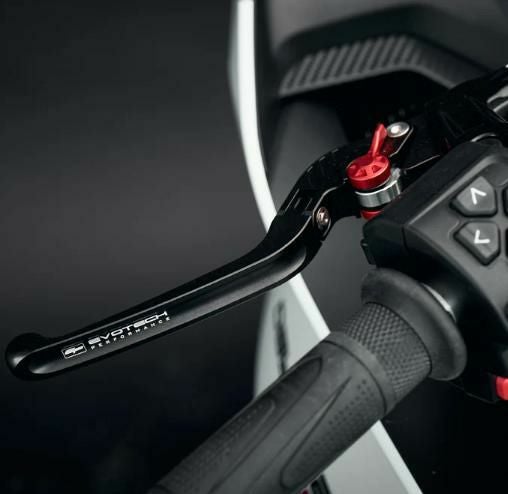 Evotech Performance Evoフォールディングクラッチレバー/ショートブレーキレバーセット TRIUMPH トライデント (2025-)_1