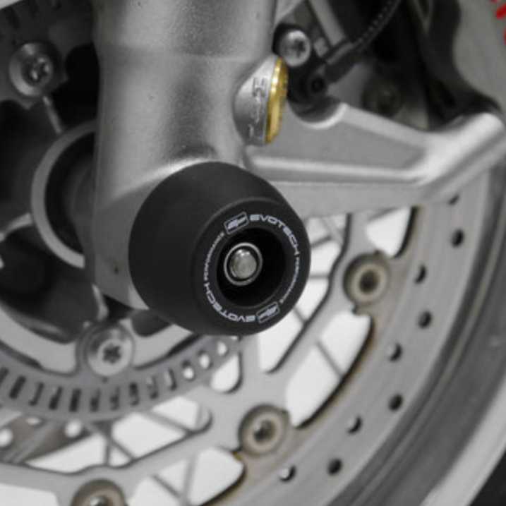 TRIUMPH スクランブラー1200/スラクストン/スピードツイン1200 フロントアクスルスライダー(スピンドルボビン) Evotech Performance_4