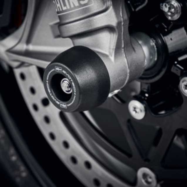 TRIUMPH スピードトリプル フロントアクスルスライダー(スピンドルボビン) Evotech Performance_6