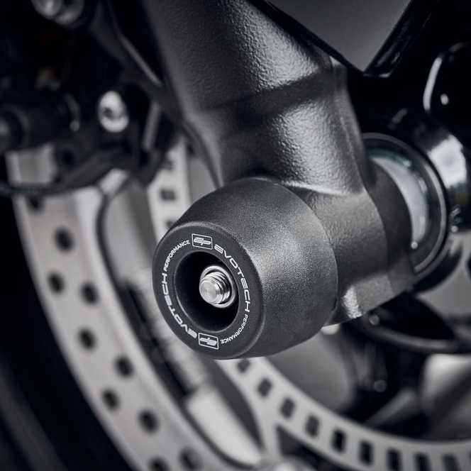 TRIUMPH ストリートトリプル/トライデント/タイガースポーツ フロントアクスルスライダー(スピンドルボビン) Evotech Performance_7