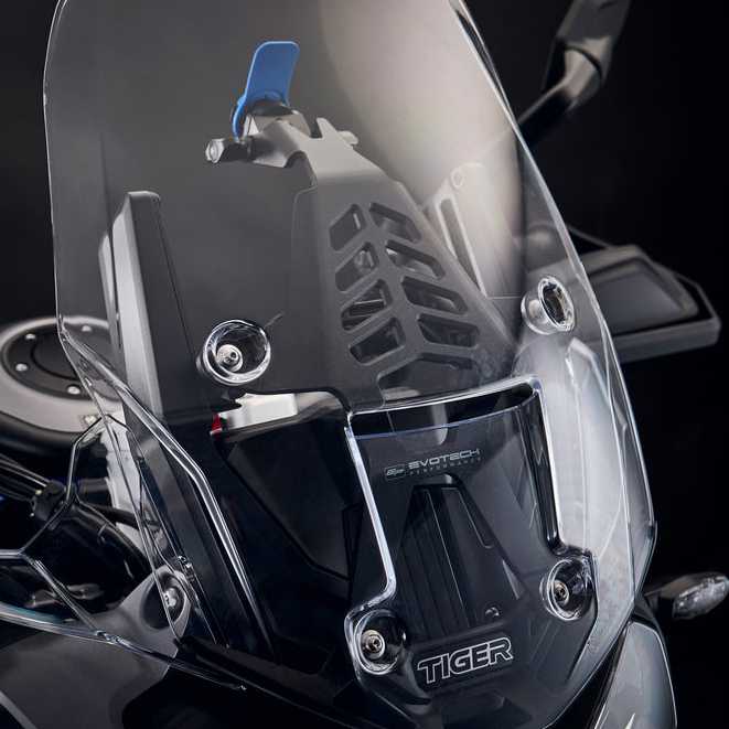Triumph タイガー1200 Quad Lock対応スクリーンサポートフレーム装着型ナビマウント Evotech Performance_2