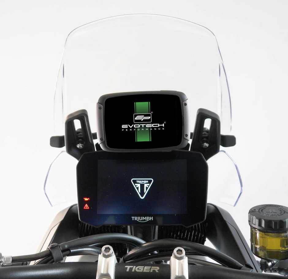 Triumph タイガー 850/900 スクリーンサポートフレーム装着型TomTom対応ナビマウント Evotech Performance_2
