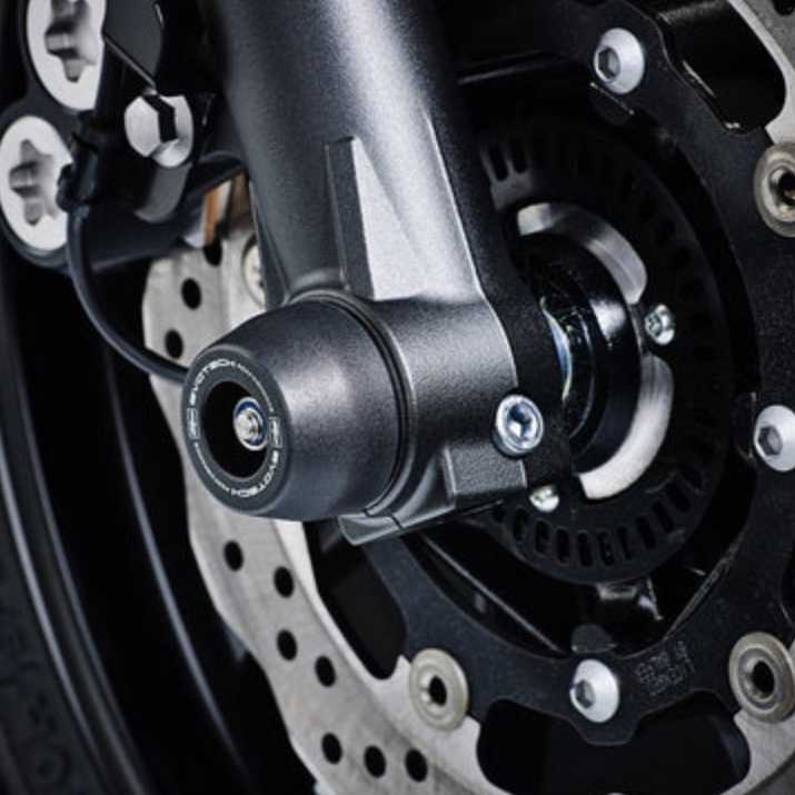 Yamaha MT-07 (13-) / XSR700 (16-) フロントアクスルスライダー / パッドドックスタンドボビン キット Evotech Performance_1