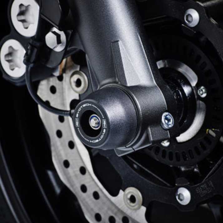 Yamaha MT-07 (13-) / XSR700 (16-) フロントアクスルスライダー / パッドドックスタンドボビン キット Evotech Performance_2