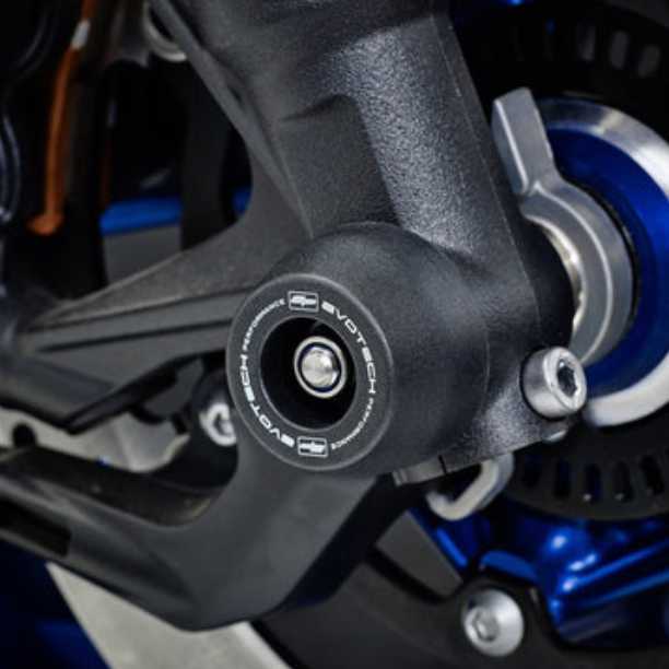 YAMAHA YZF-R7/MT-09/XSR900/トレーサー900 フロントアクスルスライダー(スピンドルボビン) Evotech Performance_2