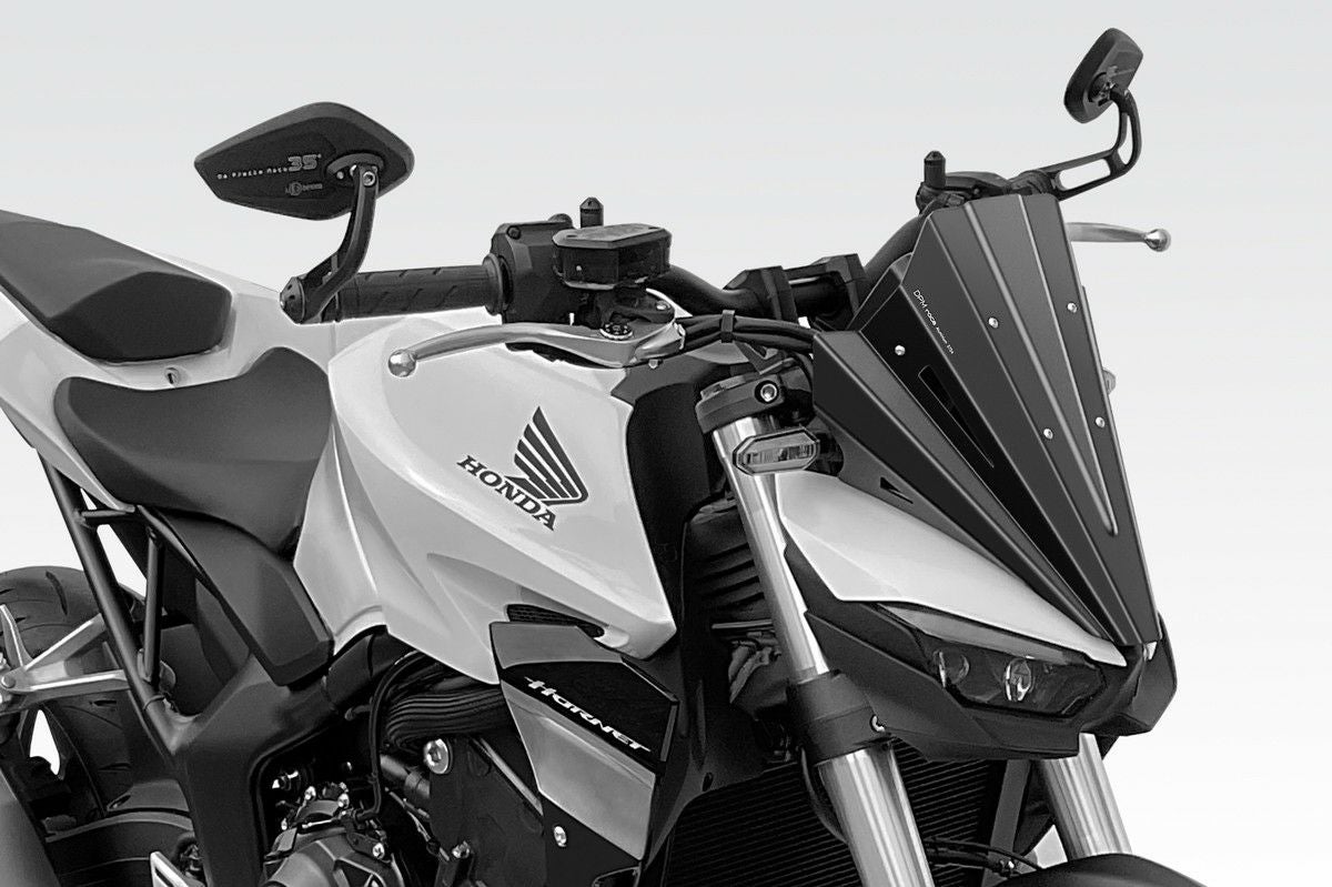 CB1000 ホーネット 25- ウインドスクリーン WARRIOR アルミ製 ブラック