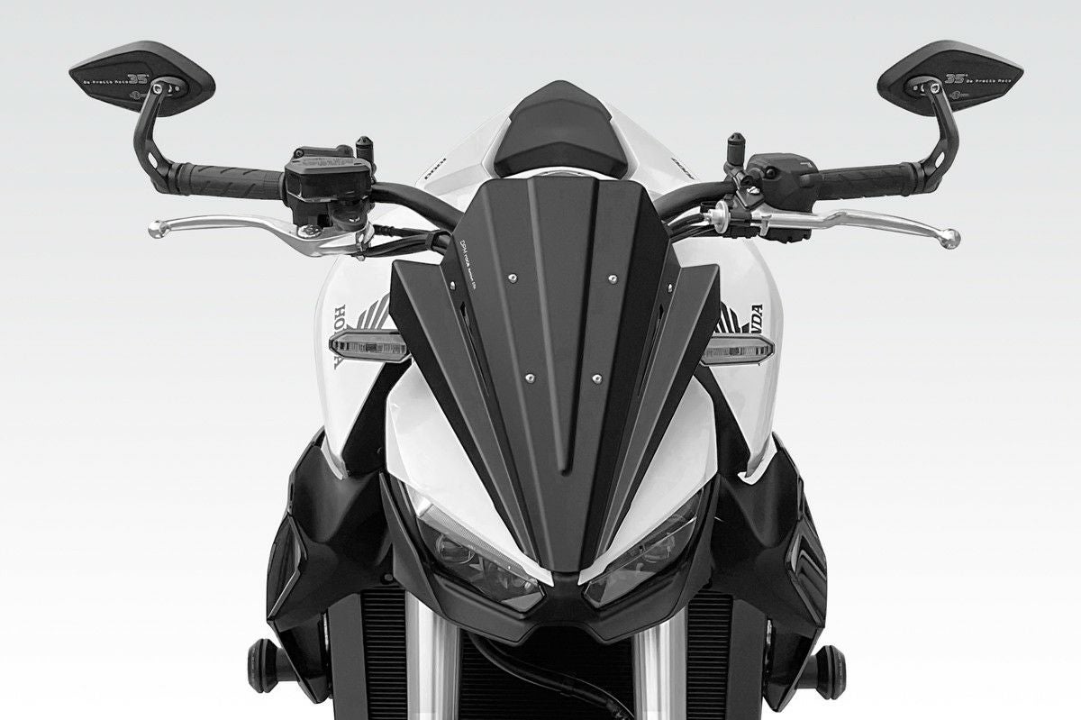 CB1000 ホーネット 25- ウインドスクリーン WARRIOR アルミ製 ブラック