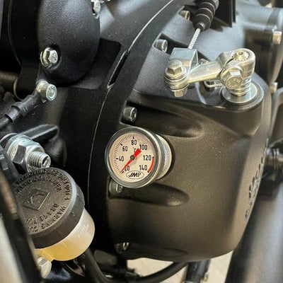 ロイヤルエンフィールドメテオ350/ハンター350/クラシック350/ブリット350 油温計 ホワイト Hitchcoks Motorcycle_1