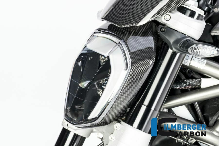 ILMBERGER ヘッドライトカバー グロス仕上げ DUCATI XDiavel/S