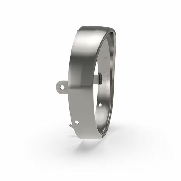 【純正】ロイヤルエンフィールド クラシック350/ビレット350 ヘッドライトベゼル ストリームライン シルバー Royal Enfield_1