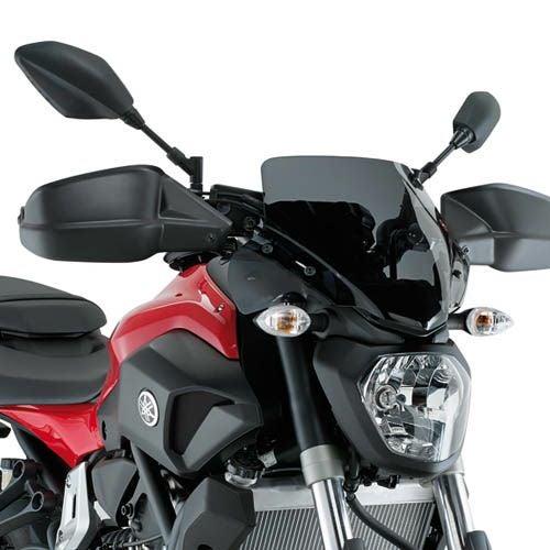 MT-07 14-17 ウインドスクリーン 28.5x36 ブラック GIVI | バイク