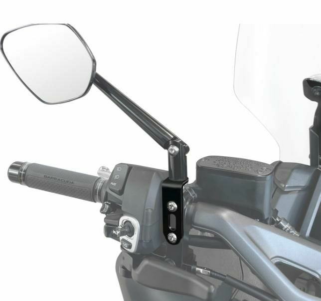 BARRACUDA ハンドルバーミラーアダプター ブラック Yamaha T-MAX (2020