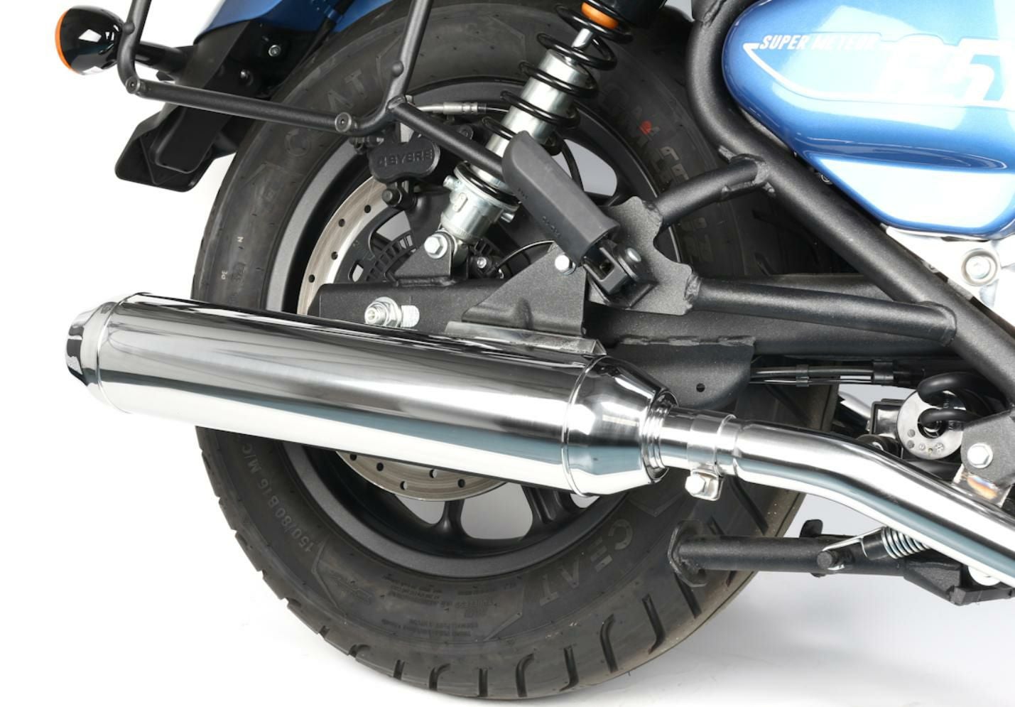 ロイヤルエンフィールドスーパーメテオ650 ステンレススリップオン